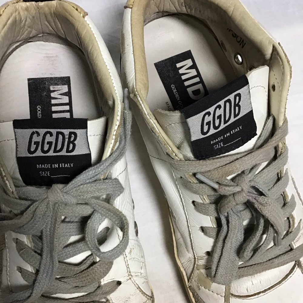 GGDB Midstar Private/EDT High Top White and Gray Sneakers 36 Italy - Picture 6 of 12